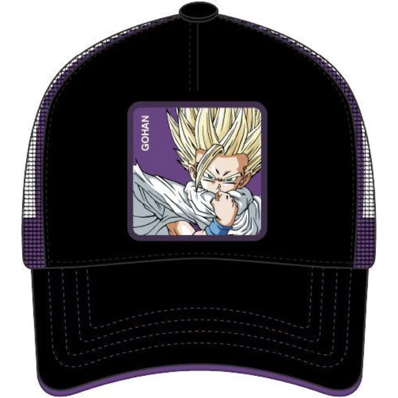 kepure-islenkta-juoda-snapback-super-saiyan-2-goh1-son-gohan-dragon-ball-capslab