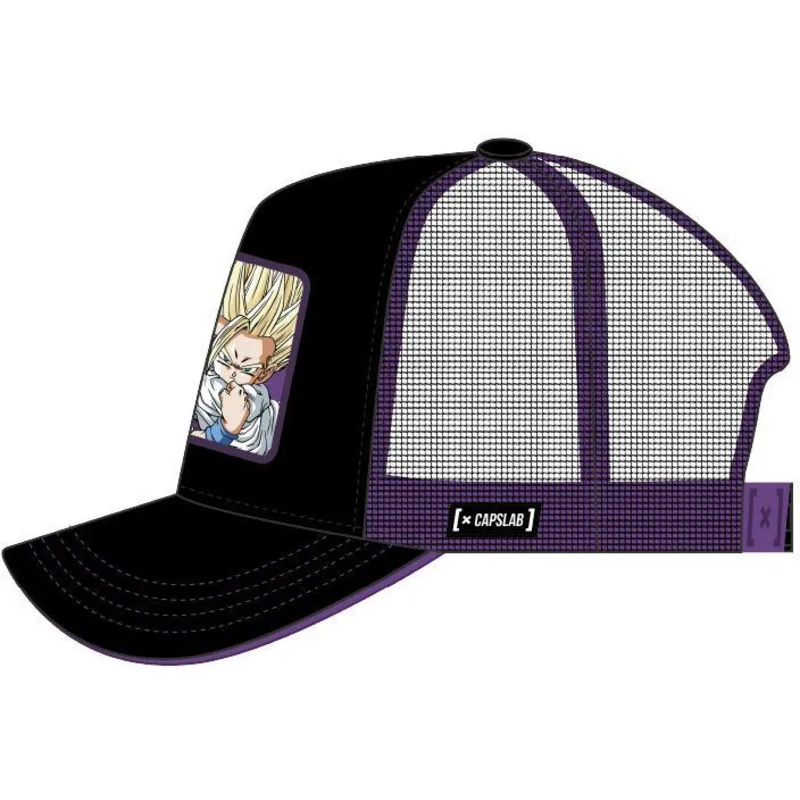 kepure-islenkta-juoda-snapback-super-saiyan-2-goh1-son-gohan-dragon-ball-capslab