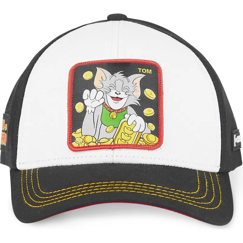 biala-i-czarna-zakrzywiona-czapka-snapback-tom-t12-looney-tunes-od-capslab
