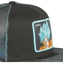 czapka-plaska-trucker-czarna-i-niebieska-son-goku-super-saiyan-blue-sa1-dragon-ball-od-capslab