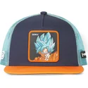 kepure-plokscia-tamsiai-melyna-snapback-super-saiyan-blue-sa2-son-goku-dragon-ball-capslab