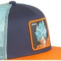 kepure-plokscia-tamsiai-melyna-snapback-super-saiyan-blue-sa2-son-goku-dragon-ball-capslab