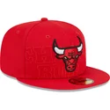 cap-plokscia-red-ajustada-59fifty-draft-edition-2023-chicago-bulls-nba-new-era