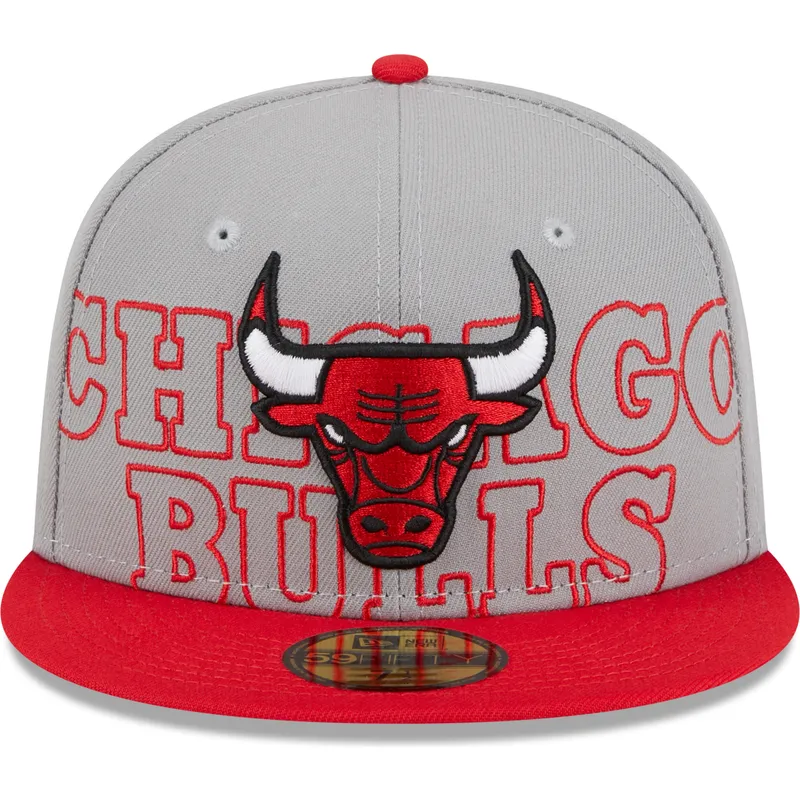kepure-plokscia-pilka-priglundantis-59fifty-draft-edition-2023-chicago-bulls-nba-new-era