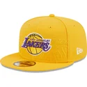 kepure-plokscia-geltona-snapback-9fifty-draft-edition-2023-los-angeles-lakers-nba-new-era