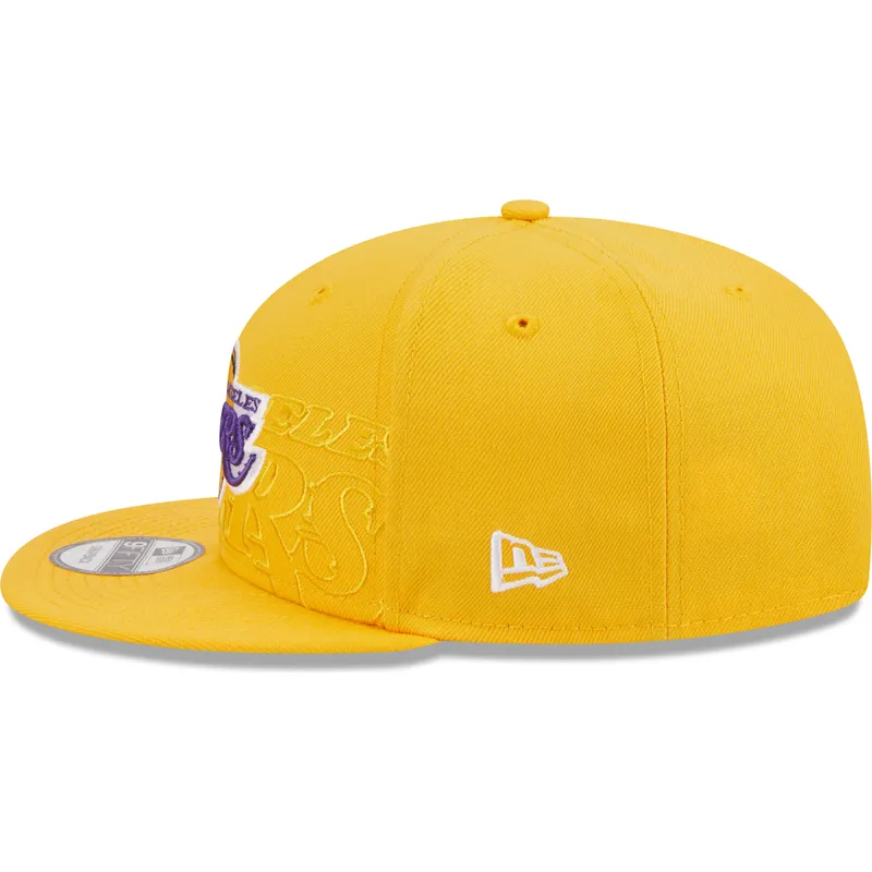 kepure-plokscia-geltona-snapback-9fifty-draft-edition-2023-los-angeles-lakers-nba-new-era