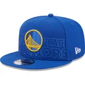 kepure-plokscia-melyna-snapback-9fifty-draft-edition-2023-golden-state-warriors-nba-new-era