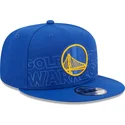kepure-plokscia-melyna-snapback-9fifty-draft-edition-2023-golden-state-warriors-nba-new-era