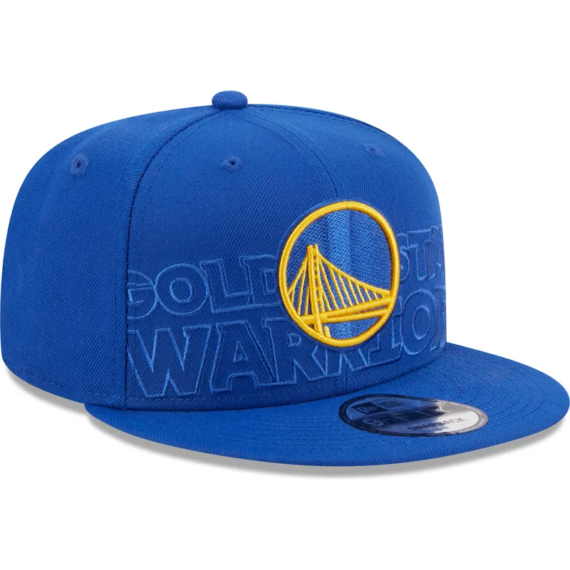 kepure-plokscia-melyna-snapback-9fifty-draft-edition-2023-golden-state-warriors-nba-new-era