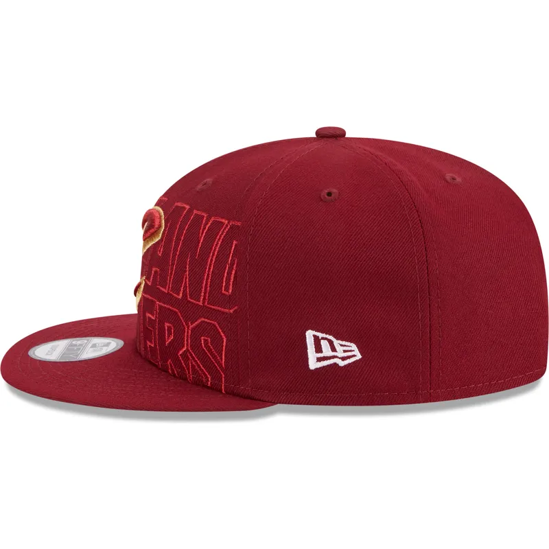 kepure-plokscia-raudona-snapback-9fifty-draft-edition-2023-cleveland-cavaliers-nba-new-era
