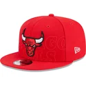 kepure-plokscia-raudona-snapback-9fifty-draft-edition-2023-chicago-bulls-nba-new-era