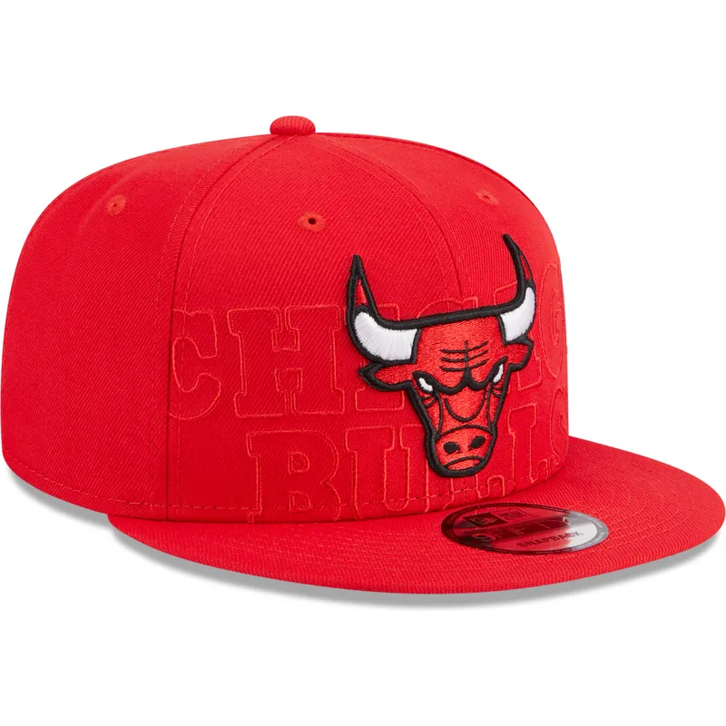 czerwona-plaska-czapka-snapback-9fifty-draft-edition-2023-chicago-bulls-nba-new-era