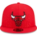 kepure-plokscia-raudona-snapback-9fifty-draft-edition-2023-chicago-bulls-nba-new-era
