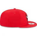 kepure-plokscia-raudona-snapback-9fifty-draft-edition-2023-chicago-bulls-nba-new-era