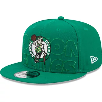 New Era Flat Brim 9FIFTY Draft Edition 2023 Boston Celtics NBA Green Snapback Cap