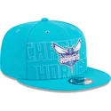 kepure-plokscia-melyna-snapback-9fifty-draft-edition-2023-charlotte-hornets-nba-new-era