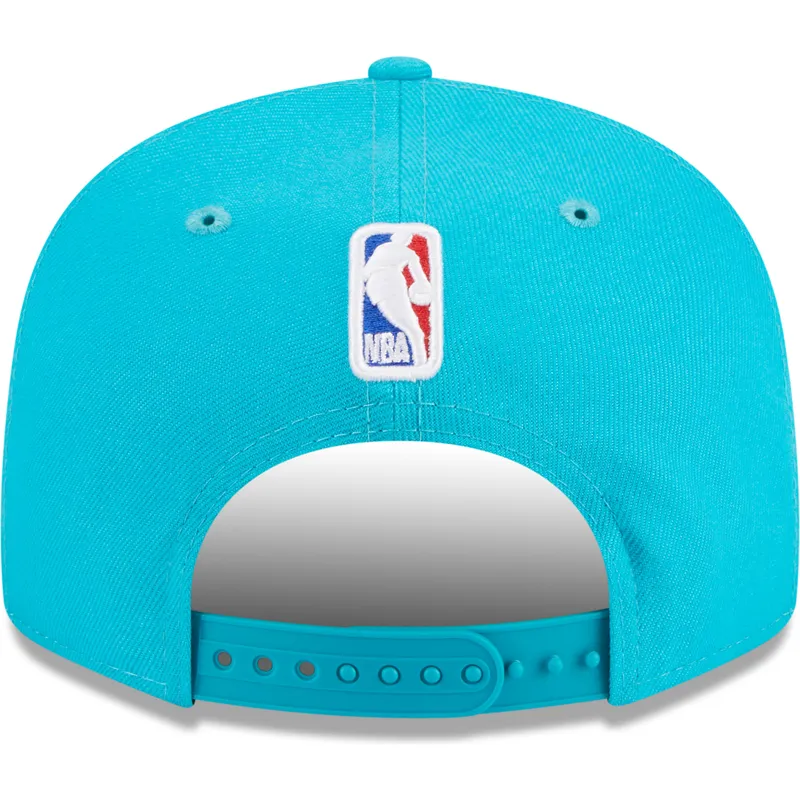 kepure-plokscia-melyna-snapback-9fifty-draft-edition-2023-charlotte-hornets-nba-new-era