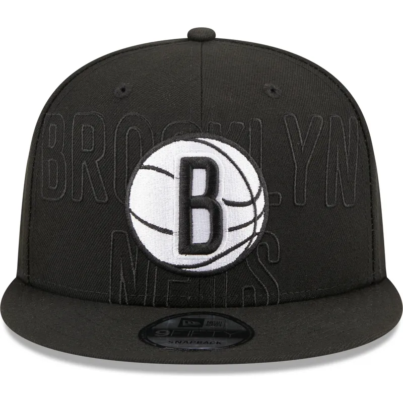 kepure-plokscia-juoda-snapback-9fifty-draft-edition-2023-brooklyn-nets-nba-new-era