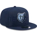 kepure-plokscia-tamsiai-melyna-snapback-9fifty-draft-edition-2023-memphis-grizzlies-nba-new-era