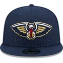 kepure-plokscia-tamsiai-melyna-snapback-9fifty-draft-edition-2023-new-orleans-pelicans-nba-new-era