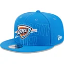 kepure-plokscia-melyna-snapback-9fifty-draft-edition-2023-oklahoma-city-thunder-nba-new-era