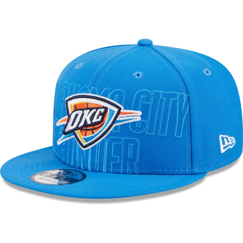 kepure-plokscia-melyna-snapback-9fifty-draft-edition-2023-oklahoma-city-thunder-nba-new-era