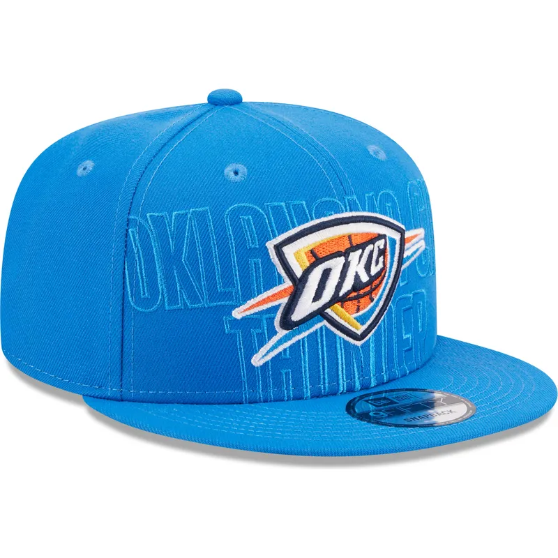 kepure-plokscia-melyna-snapback-9fifty-draft-edition-2023-oklahoma-city-thunder-nba-new-era