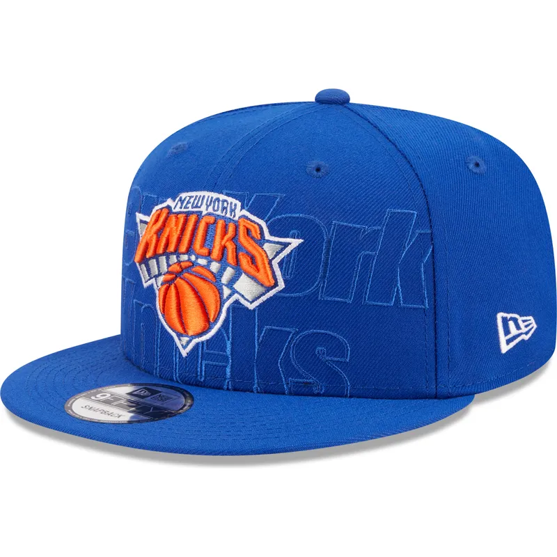 kepure-plokscia-melyna-snapback-9fifty-draft-edition-2023-new-york-knicks-nba-new-era