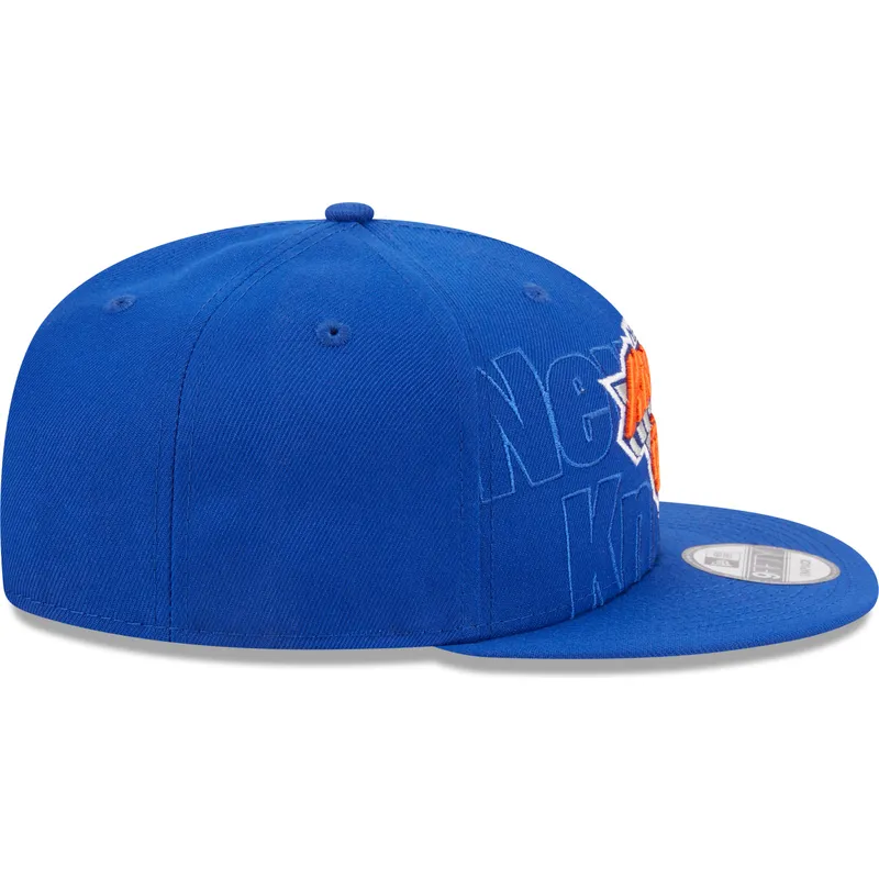 kepure-plokscia-melyna-snapback-9fifty-draft-edition-2023-new-york-knicks-nba-new-era