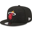 kepure-plokscia-juoda-snapback-9fifty-draft-edition-2023-miami-heat-nba-new-era