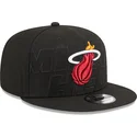 kepure-plokscia-juoda-snapback-9fifty-draft-edition-2023-miami-heat-nba-new-era