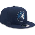 kepure-plokscia-tamsiai-melyna-snapback-9fifty-draft-edition-2023-minnesota-timberwolves-nba-new-era