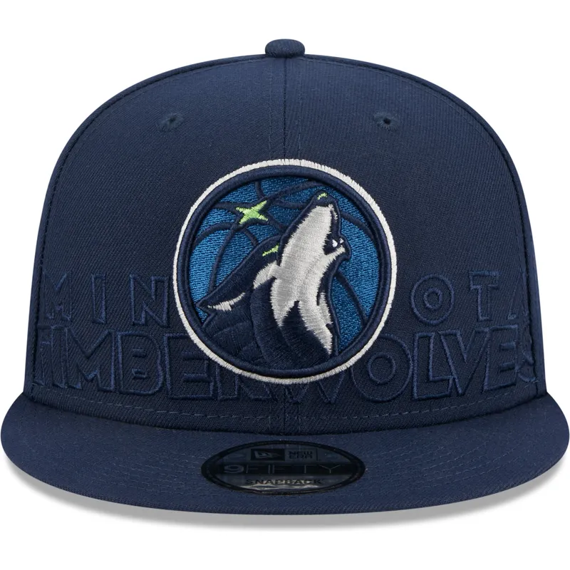 kepure-plokscia-tamsiai-melyna-snapback-9fifty-draft-edition-2023-minnesota-timberwolves-nba-new-era