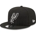 kepure-plokscia-juoda-snapback-9fifty-draft-edition-2023-san-antonio-spurs-nba-new-era