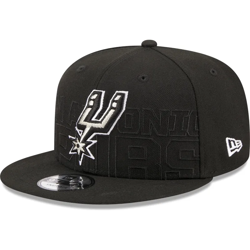 kepure-plokscia-juoda-snapback-9fifty-draft-edition-2023-san-antonio-spurs-nba-new-era