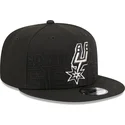kepure-plokscia-juoda-snapback-9fifty-draft-edition-2023-san-antonio-spurs-nba-new-era