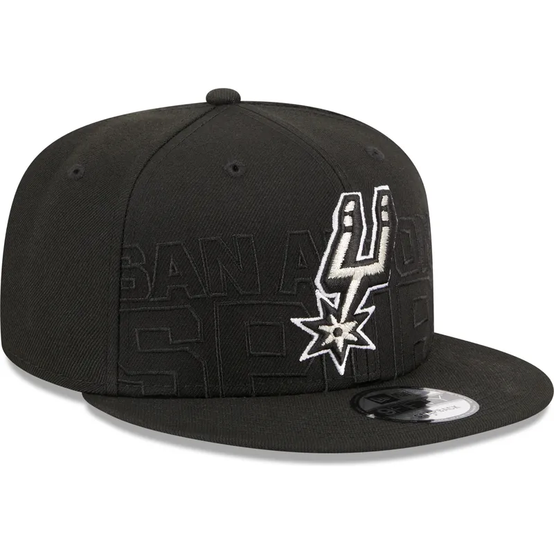 kepure-plokscia-juoda-snapback-9fifty-draft-edition-2023-san-antonio-spurs-nba-new-era