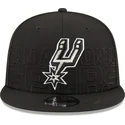 kepure-plokscia-juoda-snapback-9fifty-draft-edition-2023-san-antonio-spurs-nba-new-era