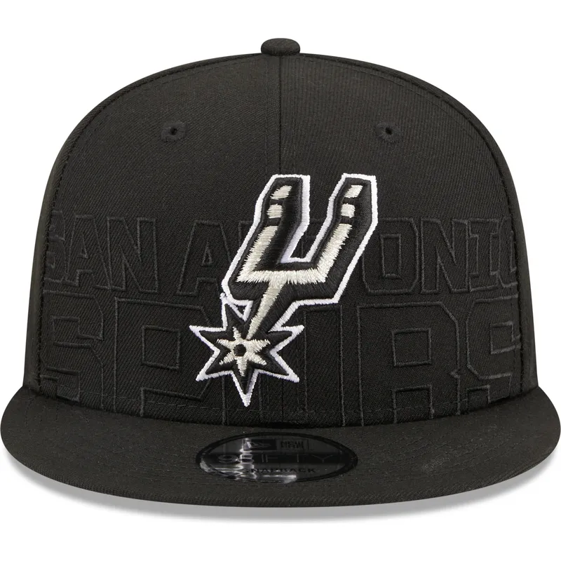 kepure-plokscia-juoda-snapback-9fifty-draft-edition-2023-san-antonio-spurs-nba-new-era
