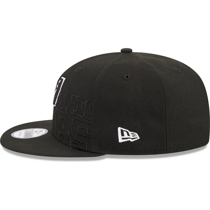 kepure-plokscia-juoda-snapback-9fifty-draft-edition-2023-san-antonio-spurs-nba-new-era