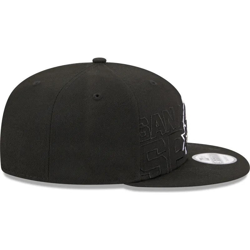 kepure-plokscia-juoda-snapback-9fifty-draft-edition-2023-san-antonio-spurs-nba-new-era