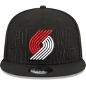 kepure-plokscia-juoda-snapback-9fifty-draft-edition-2023-portland-trail-blazers-nba-new-era