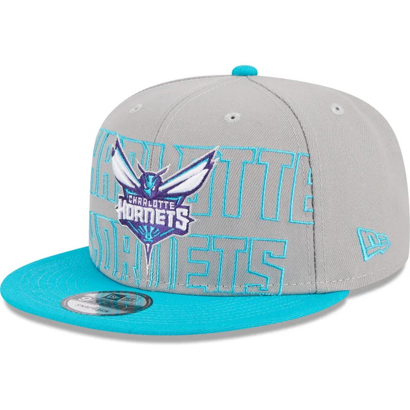 kepure-plokscia-pilka-snapback-9fifty-draft-edition-2023-charlotte-hornets-nba-new-era