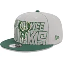 szara-i-zielona-czapka-z-daszkiem-snapback-9fifty-draft-edition-2023-milwaukee-bucks-nba-new-era
