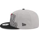 szara-i-czarna-plaska-czapka-snapback-9fifty-draft-edition-2023-portland-trail-blazers-nba-new-era