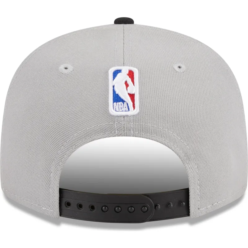 szara-i-czarna-plaska-czapka-snapback-9fifty-draft-edition-2023-portland-trail-blazers-nba-new-era