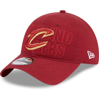 Cap išlenkta red adjustable strap 9TWENTY Draft Edition 2023 Cleveland Cavaliers NBA New Era
