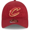 kepure-islenkta-raudona-reguliuojamas-9twenty-draft-edition-2023-cleveland-cavaliers-nba-new-era