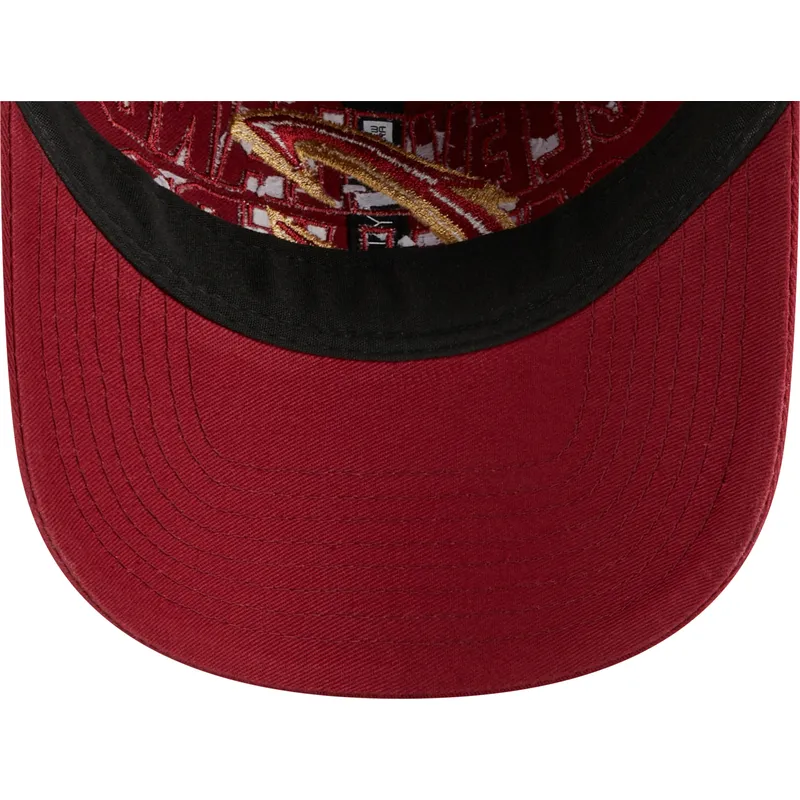 kepure-islenkta-raudona-reguliuojama-juostele-9twenty-draft-edition-2023-cleveland-cavaliers-nba-new-era