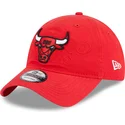 kepure-islenkta-raudona-reguliuojamas-9twenty-draft-edition-2023-chicago-bulls-nba-new-era